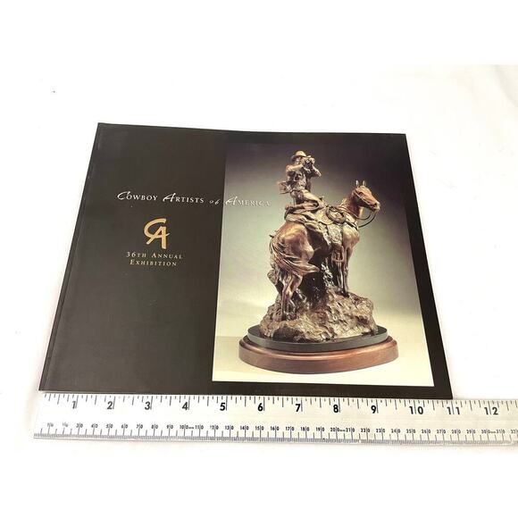 Cowboy Artists of America Paperback 36th Phoenix Art Museum 2001 First Edition - Picture 11 of 11
